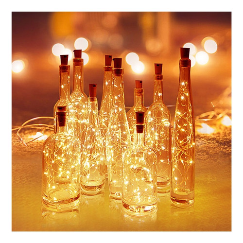 30packs 2m 20led Botellas De Vino Luces De Corcho Luces De H