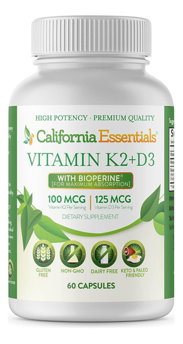 Suplemento Vitamina K2 + Vit D3 50 - Unidad a $2248