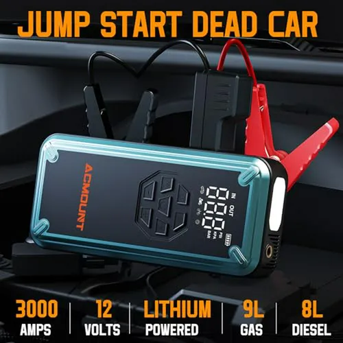 Arrancador Acmount Con Compresor De Aire 12v