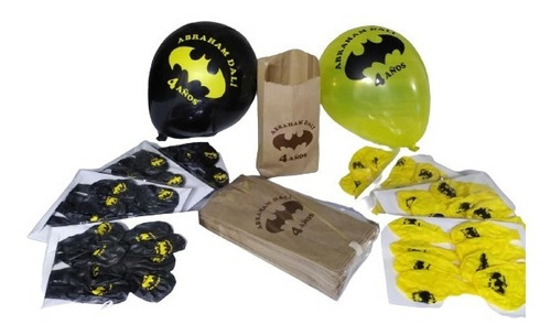 Globos Y Bolsas De Papel Batman Personalizados