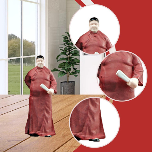 Figura De Ator Chinês 1:64, Fechando O Ventilador