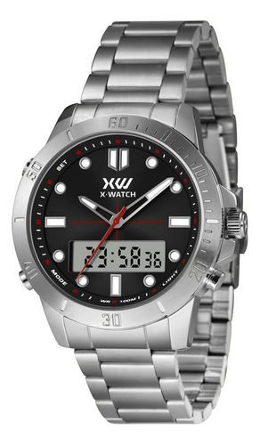 Relógio X-watch Masculino Xmssa016 P1sx Prateado