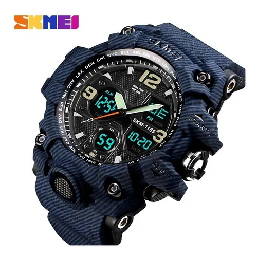 Reloj Hombre Sumergible Skmei Running G Shock Natacion Crono