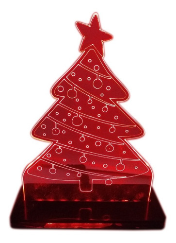 Imagem 1 de 8 de Luminária Arvore De Natal Led 3d - Natal 2020