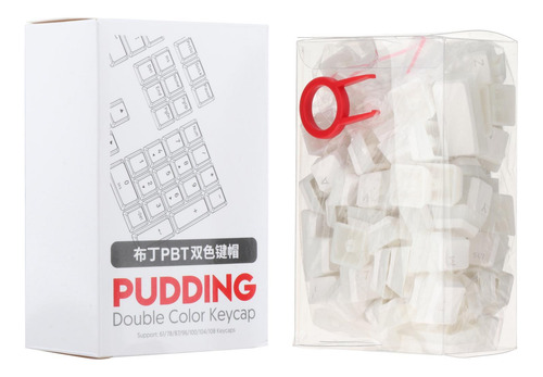 Juego De Teclas Translúcidas Pbt Pudding De Doble Disparo