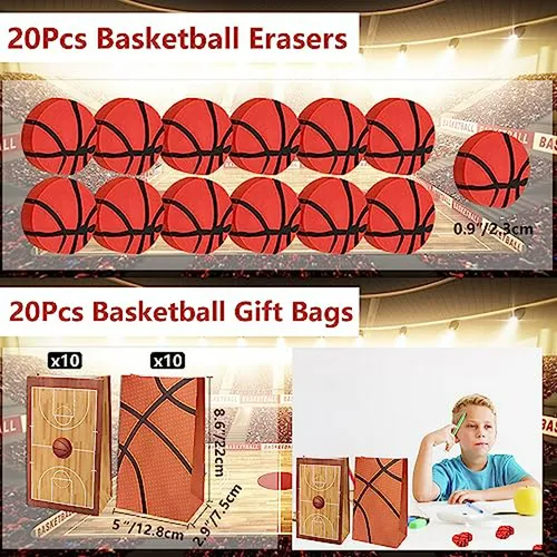 Set De Regalos Para Fiesta De Baloncesto, 150pzs Para 20 Niñ