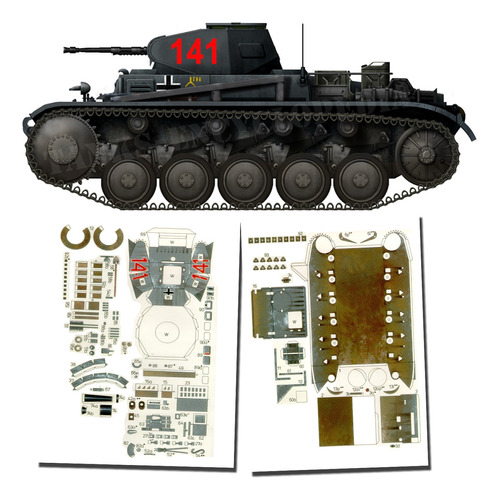 Pzkpfw Ii Ausf C Escala 1.25 Papercraft