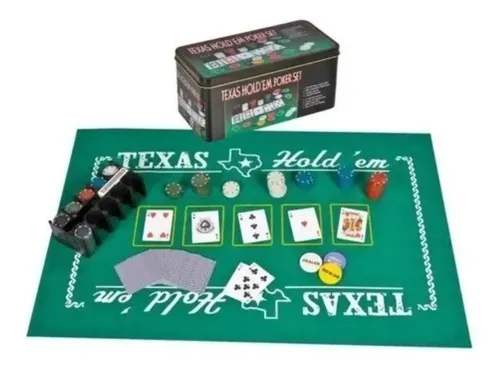 Juego De Mesa 200 Fichas Poker Texas Holden