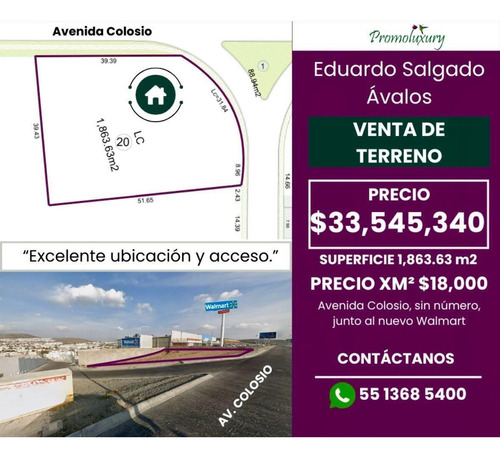 Venta De Terreno En Avenida Principal, Junto A Walmart