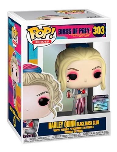 Funko Pop Harley Quinn Black Mask Club 303 Ee Con Tarjetas