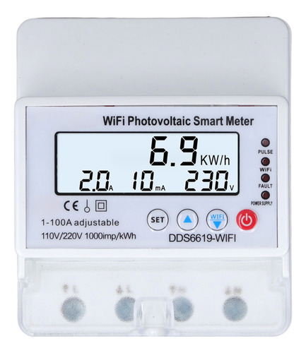 Medidor Inteligente Fotovoltaico Wifi 110v 220v 1100a Disyun
