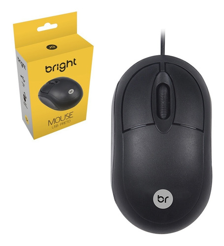 Imagem 2 de 4 de Mouse Standard Usb 800 Dpi Bright - 0106 Preto