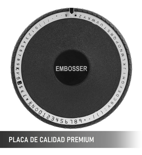 Máquina Embosadora De Tarjetas De 72 Caracteres
