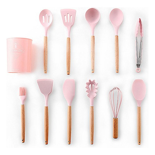 Set De Utensilios De Cocina De Silicona 12 Unidades Cuchara