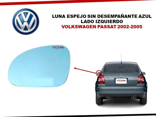 Luna Espejo Izquierdo Azul Volkswagen Passat Sin Desem 02-05