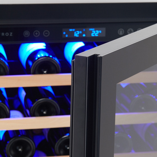 Cava Vinos Winefroz Doble Temperatura Puerta Vidrio 46 Bot