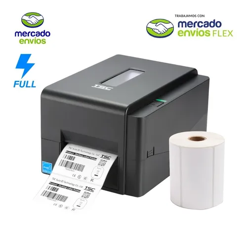 Impresora De Etiquetas Autoadhesivas Tsc Te210 + 4 Rollos