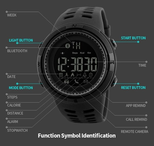 Imagen 3 de 6 de Smartwatch Reloj Inteligente Sumergible Skmei 1250 Android