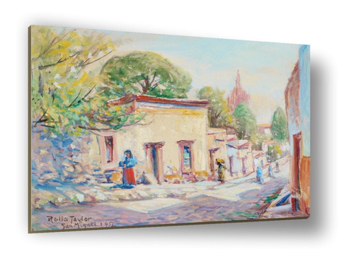 Cuadro Canvas Bastidor Arte Paisaje México San Miguel 74x100