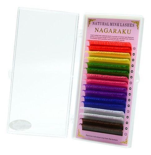 Blister De Pestañas Nagaraku De Colores Una Sola Medida