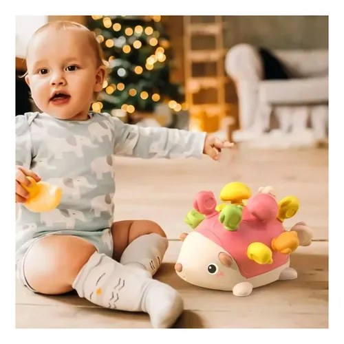 Juguete Pequeño Erizo Educativo Para Bebés Juego De Encaje