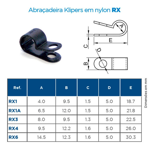 Abraçadeira Cinta Plastica Fixadora 9,5mm Pct 50 Unid