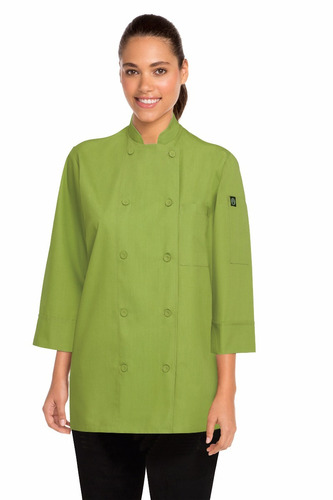 Chaqueta Chef Verde 3/4 Unisex Chefworks Chefstore Colors