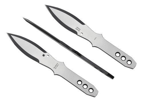 Spyderco Tk01sm - Juego De 3 Cuchillos De Acero Inoxidable Y