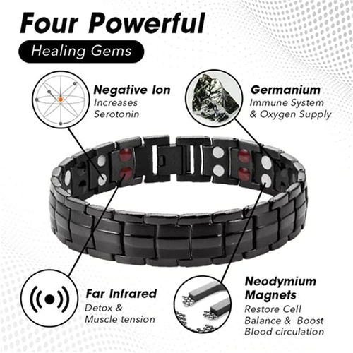 Pulseira Magnética Titanium Power Ultra Strength Therapy22cm