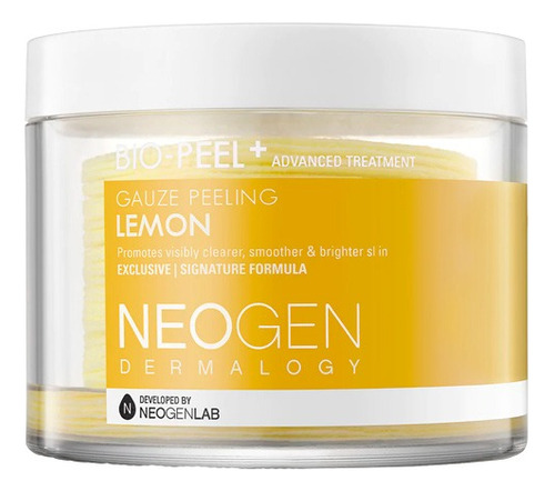 Neogen. Bio Peel Gauze Peeling Lemon, Pad Exfoliante. 30 Pz