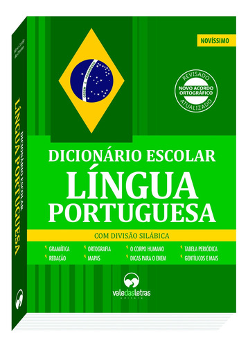 Dicionário escolar de português, de Carrijo De Oliveira, Aline. Editora Vale das Letras LTDA, capa mole em português, 2017