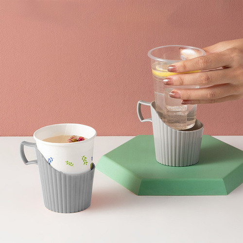 Soporte Desechable Para Vasos De Papel, 6 Unidades, Fundas P