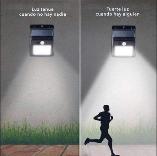 Lámpara Solar Led 4 Pack Sensor De Movimiento 25 Led!!!!!!