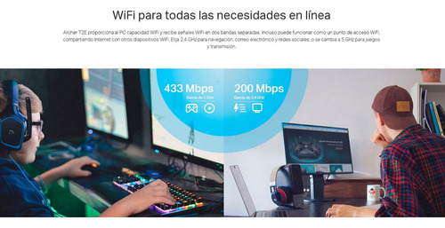 Tp-link Archer T2e Adaptador Pci Express Dual Band Ac600