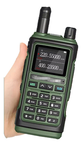 Comunicador Radio Walk Talk Green Con Auriculares