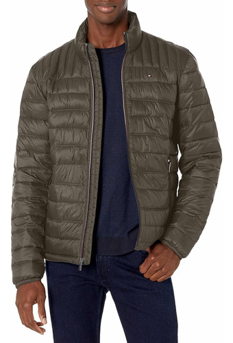 Chaqueta Hombre Tommy Hilfiger Olive Ultra Loft Original