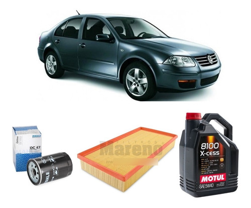 Kit 2 Filtros Volkswagen Bora 1.8t Y Motul 5w40 X5