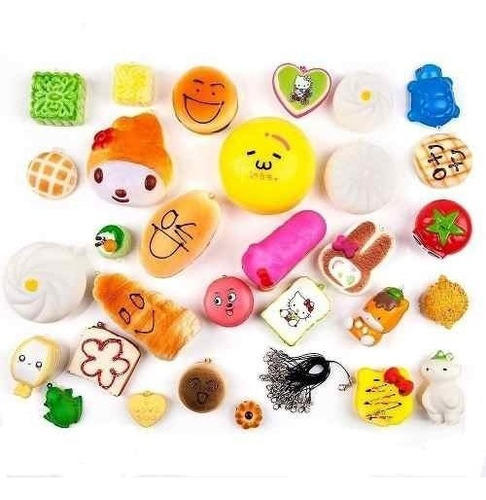 Winmi Random 30pcs Squishy Food Toys Mini Soft Cake Panda...