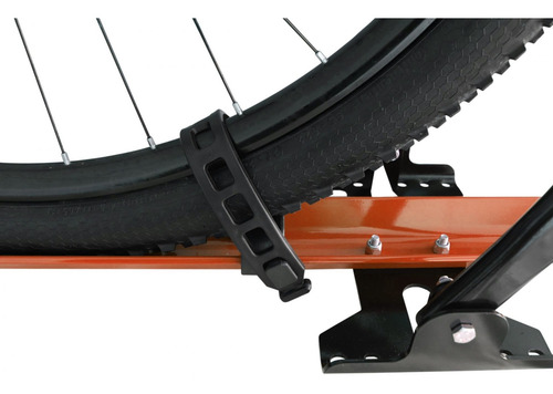 Imagem 2 de 7 de Transbike Canaleta Strongline Transporte De Bike Laranja