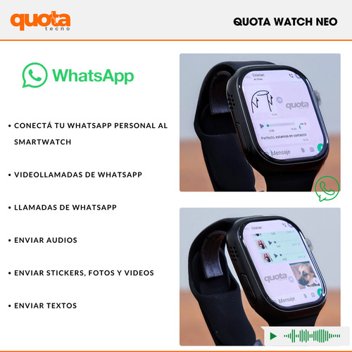 Reloj Inteligente Neo Videollamadas Whatsapp Chip Camara Gps Negro