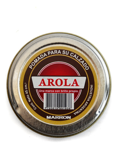 Pomada Para Calzado Arola Lata X 45 Cc