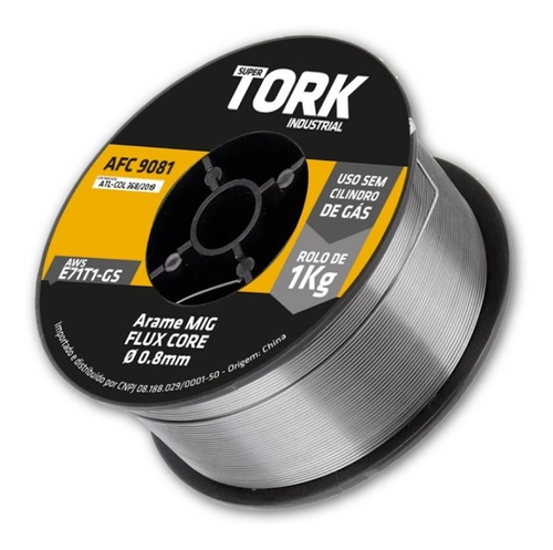 Imagem 9 de 9 de Arame Para Solda Mig Uso Sem Gás 0.8mm - Kit 2 Rolos De 1 Kg