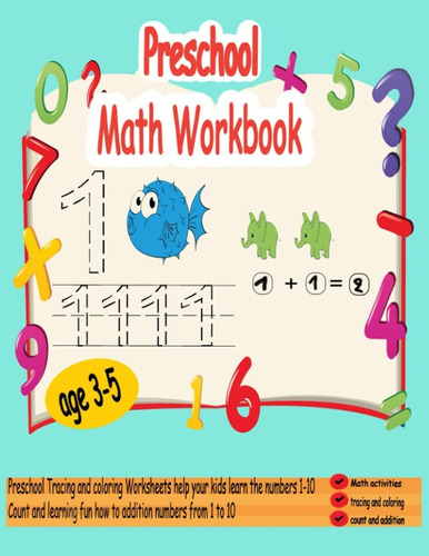 Libro De Trabajo De Matemáticas Preescolar Niños De 3...