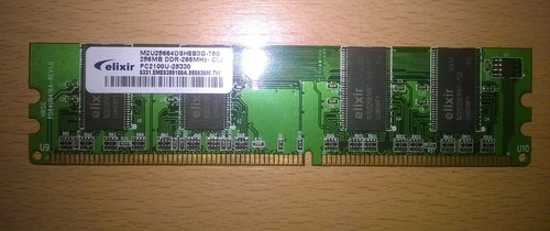 Memoria Ram Para Pc 256mb Ddr 266 Pc 2100 Elixir