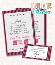 Comprar Tarjetas Cumple De Quince Para Imprimir, Varios Modelos