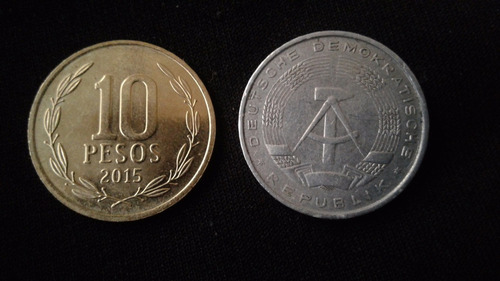 Moneda Republica Democratica Alemana 10 Pfennig 1968,  P05