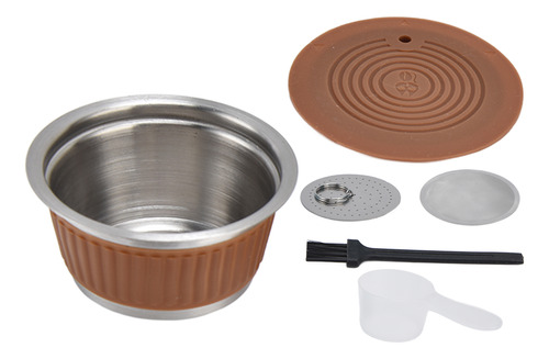 Juego De Cápsulas De Café Recargables De Chocolate De Acero