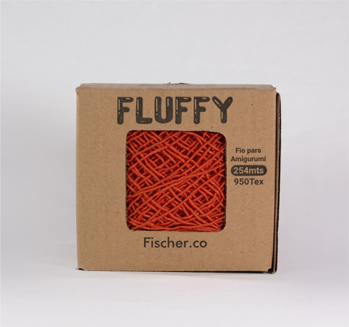 Fio Fluffy 254 Metros - Fischer Fios Cor Vermelho