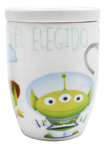 Taza Para Café Cerámica C/ Tapa Disney Pixar Toy Story 385ml