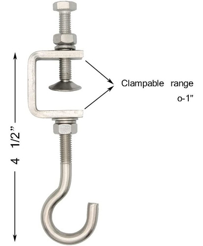 3 Abrazaderas En C De Acero Inoxidable, Abrazaderas Para Vig